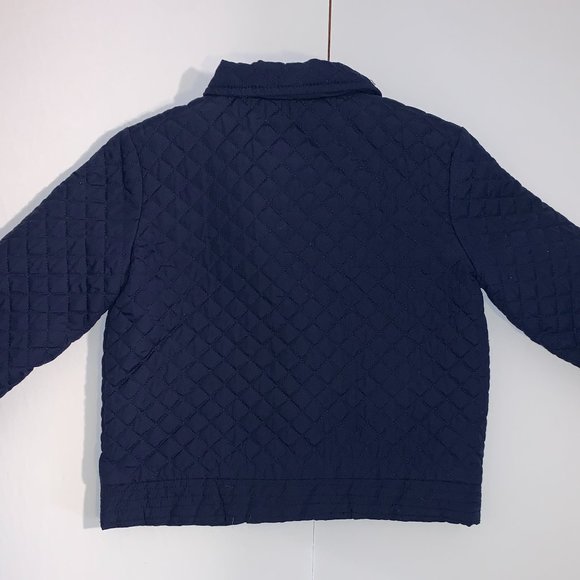 Gymboree Navy Quilted Moto Jacket Girls Small - Picture 3 of 4